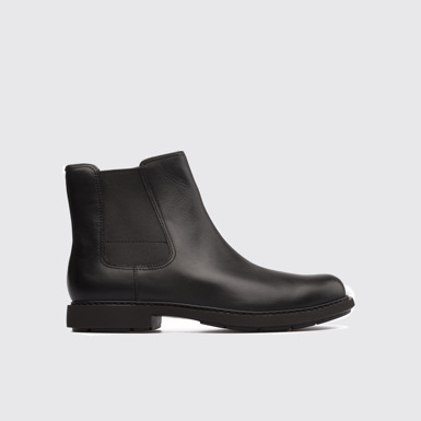 Side view of Neuman Black Formal Shoes for Men