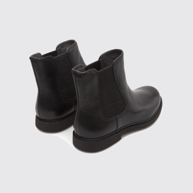 Back view of Neuman Black Formal Shoes for Men