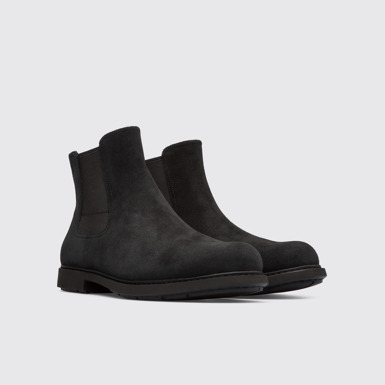 Front view of Neuman Black Formal Shoes for Men