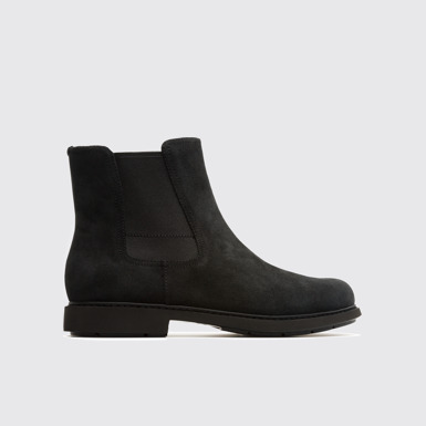 Side view of Neuman Black Formal Shoes for Men