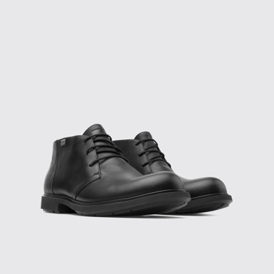 Front view of Neuman Black Formal Shoes for Men