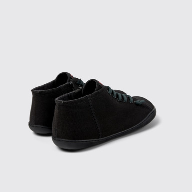 Back view of Peu Black textile shoes for men