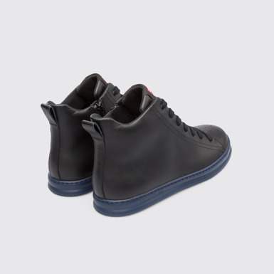 Back view of Runner Black Sneakers for Men