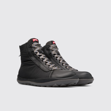 Front view of Peu Pista Black Casual Shoes for Men