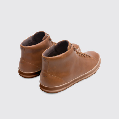 Back view of Chasis Brown Sneakers for Men