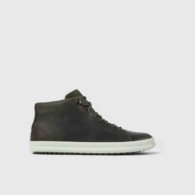 Chasis Zapatos gris verdoso de piel para hombre