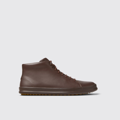 Side view of Chasis Brown ankle boot for men