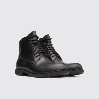 Front view of Neuman Black Formal Shoes for Men