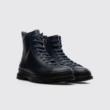 Brutus Bota de cordones azul para hombre