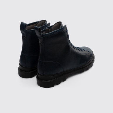 Brutus Bota de cordones azul para hombre