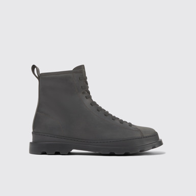 Brutus Bottines en nubuck gris foncé pour homme