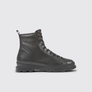 Side view of Brutus Black MIRUM® ankle boots for men