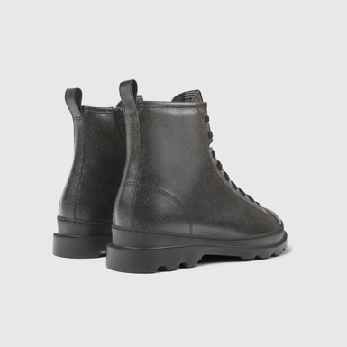 Back view of Brutus Black MIRUM® ankle boots for men