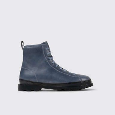 Side view of Brutus Medium lace boot for men