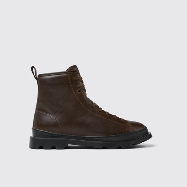 Side view of Brutus Medium lace boot for men