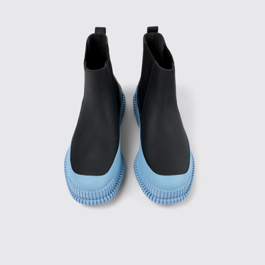 Overhead view of Pix Multicolored Leather Chelsea Bootie for Men