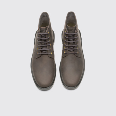 Overhead view of Bill Grey Formal Shoes for Men