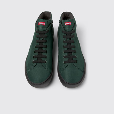 Overhead view of Peu Touring Green Textile Sneaker Boots for Men.