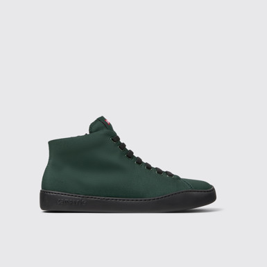 Side view of Peu Touring Green Textile Sneaker Boots for Men.
