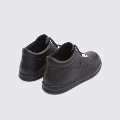 Back view of Runner Black Sneakers for Men