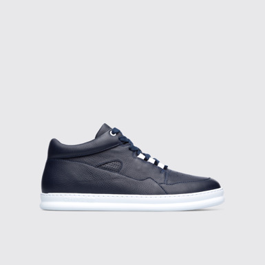 Side view of Runner Blue Sneakers for Men