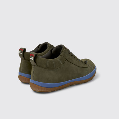 Back view of Peu Pista GM - GORE-TEX Green Nubuck Ankle Boots for Men.