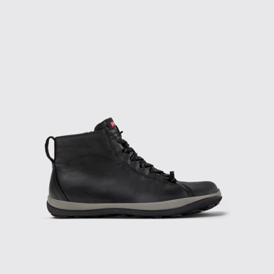 Peu Pista GM - GORE-TEX Schwarzer Herrenhalbstiefel aus Leder.
