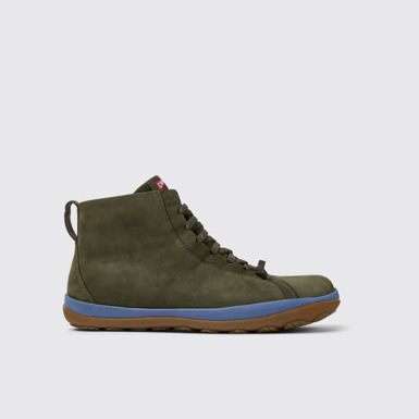Peu Pista GM - GORE-TEX Botas de media caña verdes de nobuk para hombre.