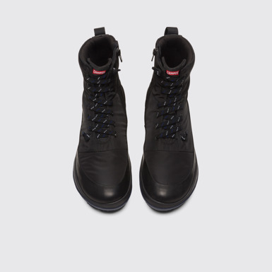 Overhead view of Peu Pista Black Ankle Boots for Men