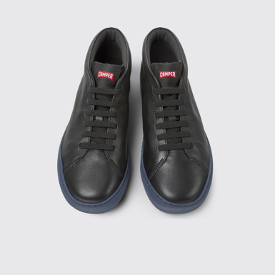 Overhead view of Peu Touring Black ankle boot for men
