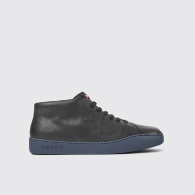 Side view of Peu Touring Black ankle boot for men