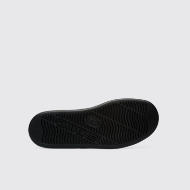 The sole of Runner Black ankle boot for men