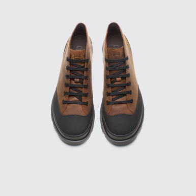 Overhead view of Brutus Brown ankle boot for men