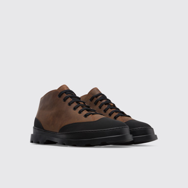 Front view of Brutus Brown ankle boot for men