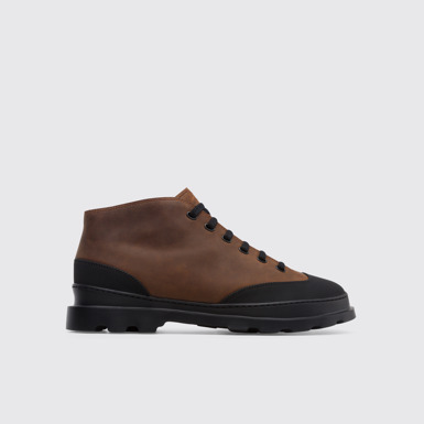Side view of Brutus Brown ankle boot for men