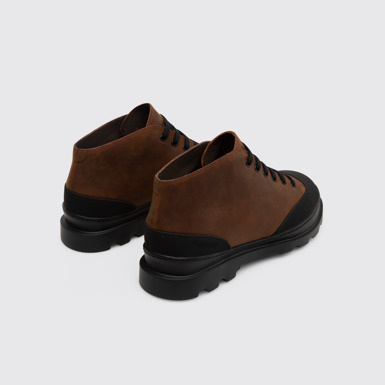 Back view of Brutus Brown ankle boot for men