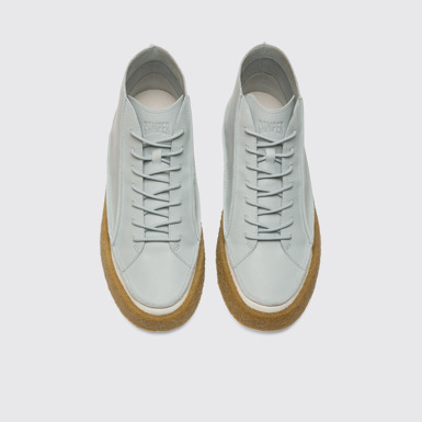 Overhead view of Bark Men's grey ankle boot