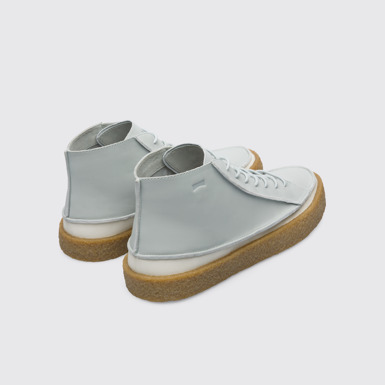 Back view of Bark Men's grey ankle boot