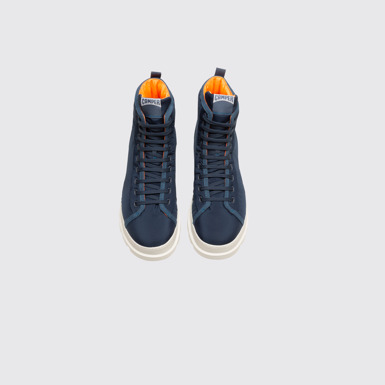 Overhead view of Brutus Blue lace boot for men