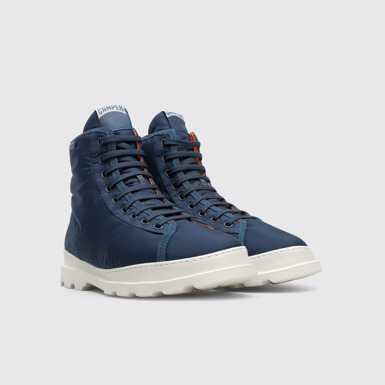 Front view of Brutus Blue lace boot for men