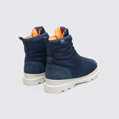 Back view of Brutus Blue lace boot for men