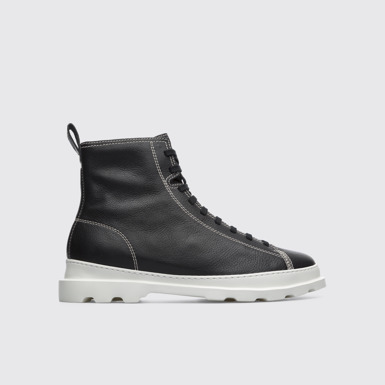 Side view of Brutus Black boot for men