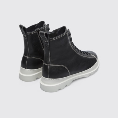 Back view of Brutus Black boot for men