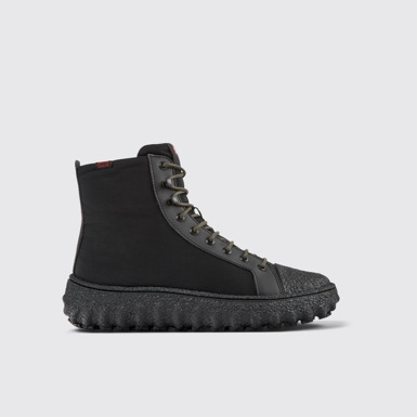 Ground PrimaLoft® Botines negros de tejido y piel para hombre