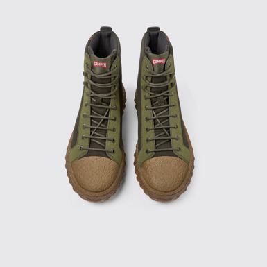 Ground PrimaLoft® Botines gris verdoso de tejido y piel para hombre
