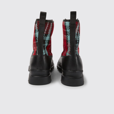 Back view of Brutus Multicolor lace-up boots for men