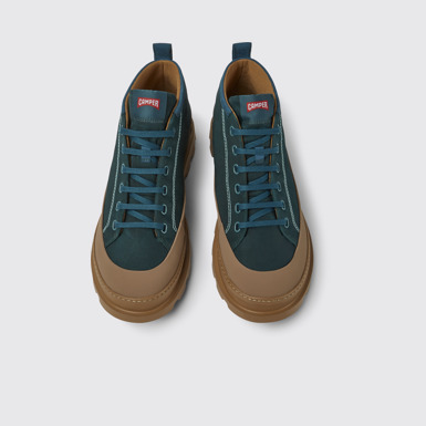 Overhead view of Brutus Green ankle boots for men