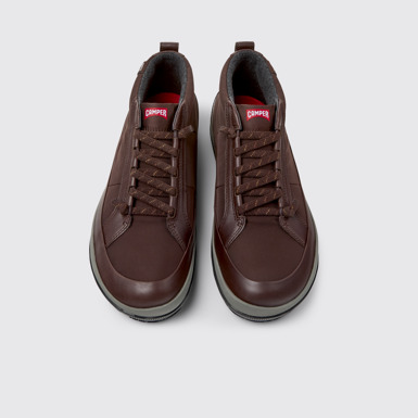 Peu Pista GM - PrimaLoft Botines marrones de tejido y piel para hombre.