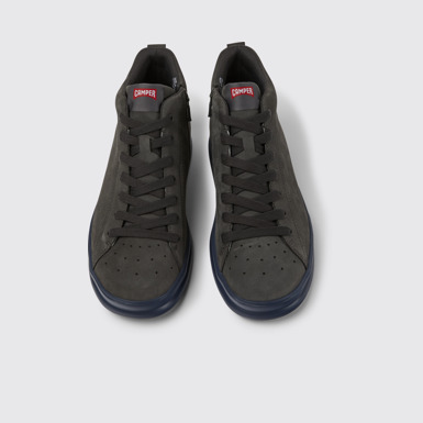 Overhead view of Runner Dark grey nubuck sneakers