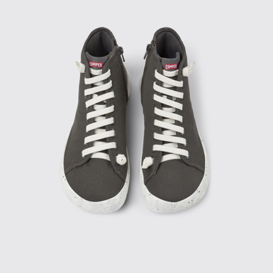 Overhead view of Peu Stadium Gray ankle boots for men